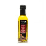 Flavored dressing based on extra virgin olive oil with black summer truffle and slices of dried truffle 100 ml